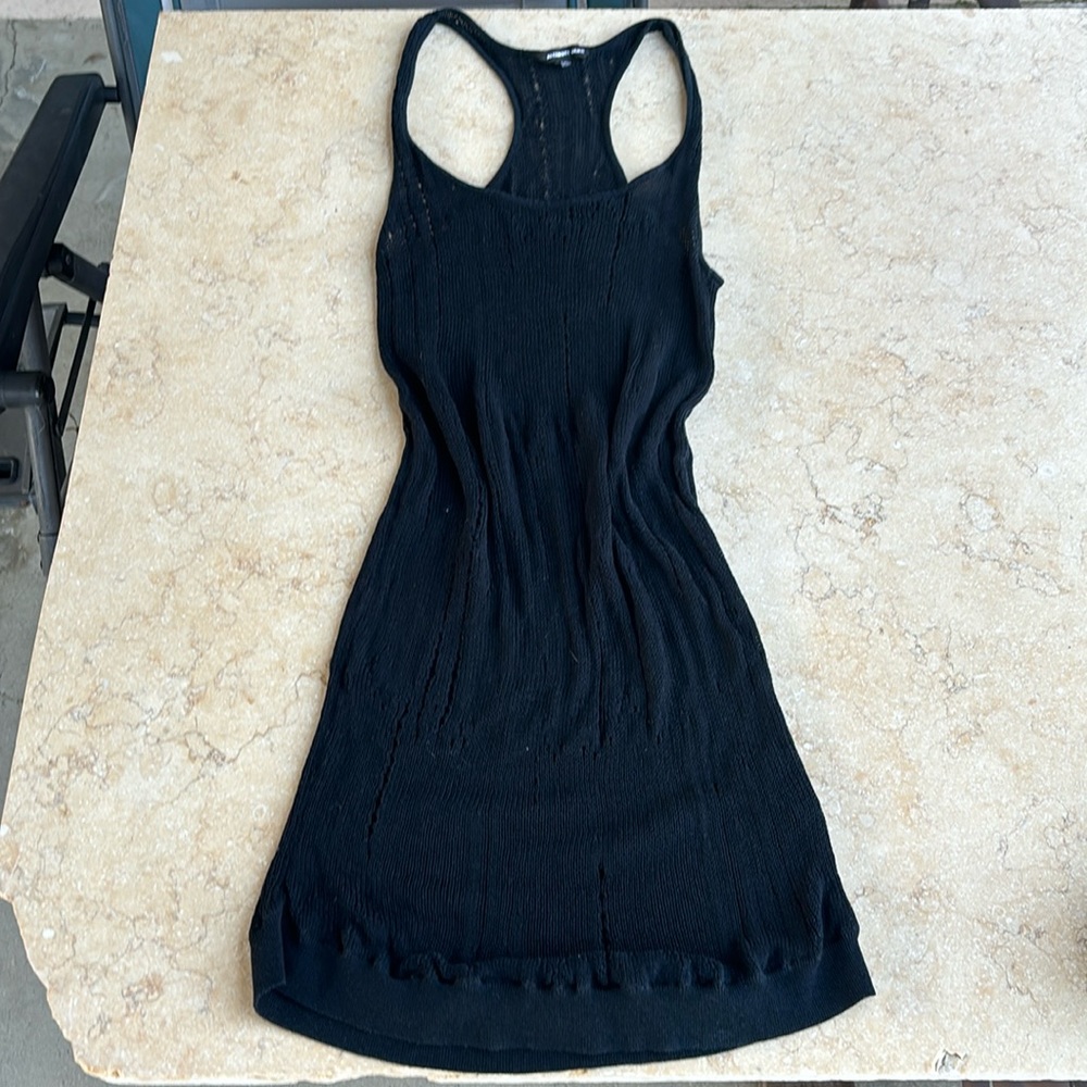 tricot alexander wang navy cover up dress